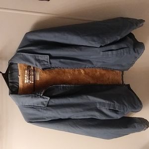 Mens Campus Blue Racing Jacket size 46  Lined Retro Vintage